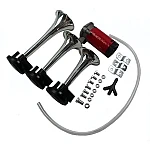 Claxon Auto 12v cu 3 Goarne si Compresor