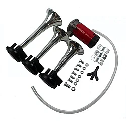 Claxon Auto 12v cu 3 Goarne si Compresor