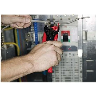 Cleste automat pentru dezizolat si taiat cabluri maner GALBEN Cleste automat pentru dezizolat si taiat cabluri maner GALBEN