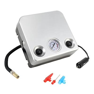 Compresor Auto AC595 12V 80PSI Argintiu Patrat Compresor Auto AC595 12V 80PSI Argintiu Patrat