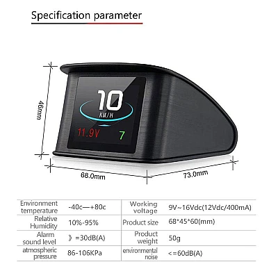 Heads Up Display Auto T600 Kilometraj cu GPS Heads Up Display Auto T600 Kilometraj cu GPS