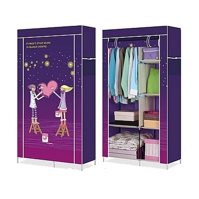 Dulap FR-105QJ HAINE Textil 2 compartimente MOV Dulap FR-105QJ HAINE Textil 2 compartimente MOV