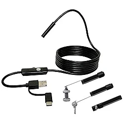 Camera Endoscop 3 in 1 USB C  Android Slim pentru Inspectie Auto 5m Camera Endoscop 3 in 1 USB C  Android Slim pentru Inspectie Auto 5m