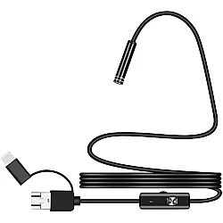 Camera Endoscop 3 in 1 USB C  Android Slim pentru Inspectie Auto 5m