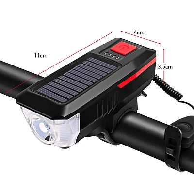 Far pentru Bicicleta LY-17 cu Incarcare Solara PR Far pentru Bicicleta LY-17 cu Incarcare Solara PR
