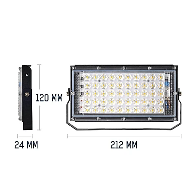 Lampa Led 12v 50W 50 SMD de Lucru Clesti CaiCai Proiector Auto