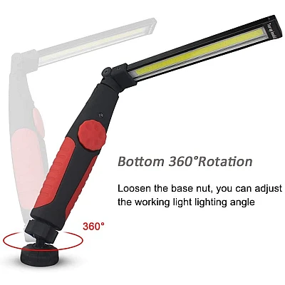 Lanterna mecanicului cu rotire 360 grade baza magnetica intensitate reglabila si incarcare usb RT55