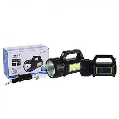 Lanterna de Mana HEL T95 cu Incarcare Solara 10W LED COB Lanterna de Mana HEL T95 cu Incarcare Solara 10W LED COB
