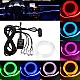 Lumini Ambientale Auto Bluetooth cu LED 6M Fibra Optica 5 Capete Controlabile cu Aplicatie Lotus Lantern Lumini Ambientale Auto Bluetooth cu LED 6M Fibra Optica 5 Capete Controlabile cu Aplicatie Lotus Lantern