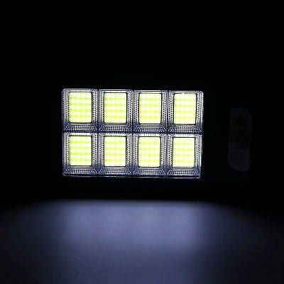 Mini Proiector 160 LED COB 8 CASSETE cu panou solar senzor de miscare si lumini Mini Proiector 160 LED COB 8 CASSETE cu panou solar senzor de miscare si lumini
