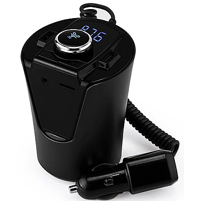 Modulator Bluetooth Auto ElektroStator BX6, FM, 2 x USB, Negru Modulator Bluetooth Auto ElektroStator BX6, FM, 2 x USB, Negru