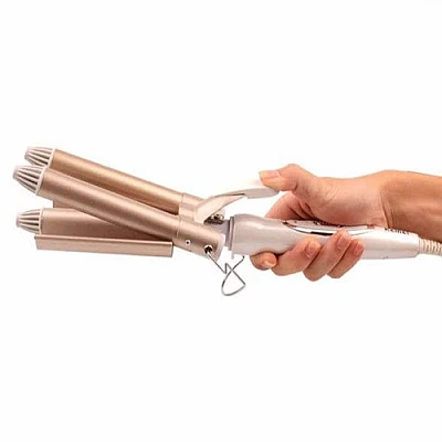 Ondulator pentru Par in Valuri 3 Tuburi Ceramice Ondulator pentru Par in Valuri 3 Tuburi Ceramice