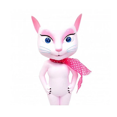 UB Pisicuta vorbitoare Talking Angela ALB cu sunete si lumini 20 CM UB Pisicuta vorbitoare Talking Angela ALB cu sunete si lumini 20 CM