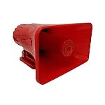 Portavoce-megafon auto 12V cu inregistrare si slot USB 40W  Rosie Dreptunghiulara 