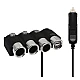 Priza Auto 12V Olesson 1508 cu 5 intrari 120 W negru Priza Auto 12V Olesson 1508 cu 5 intrari 120 W negru