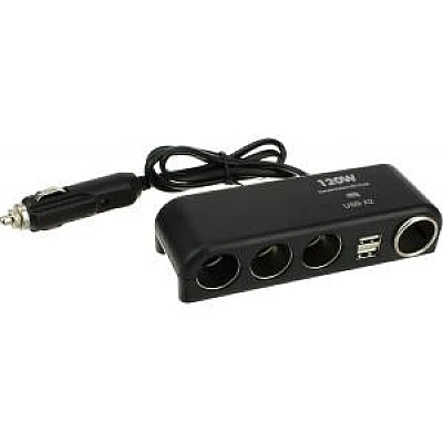 Priza auto 1525 Olesson 12V/24V cu 6 intrari 120W negru Priza auto 1525 Olesson 12V/24V cu 6 intrari 120W negru