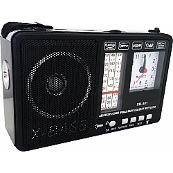 Radio XB-401C Portabil Ceas USB Stick Mp3 Acumulator 