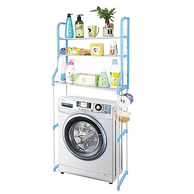 Raft de Depozitare/Organizator pentru Masina de Spalat, 3 Polite, 67x23x150 Raft de Depozitare/Organizator pentru Masina de Spalat, 3 Polite, 67x23x150