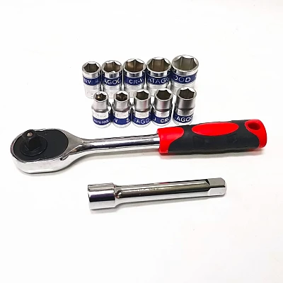RIB-Set 12 Piese Cheie cu Clichet 1/2" Capete Chei Tubulare 10-22mm RIB-Set 12 Piese Cheie cu Clichet 1/2" Capete Chei Tubulare 10-22mm