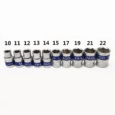 RIB-Set 12 Piese Cheie cu Clichet 1/2" Capete Chei Tubulare 10-22mm RIB-Set 12 Piese Cheie cu Clichet 1/2" Capete Chei Tubulare 10-22mm
