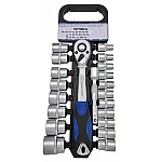 RIB-Set 20 Piese, Cheie Clichet 1/2", Capete Chei Tubulare 8-32 Mm