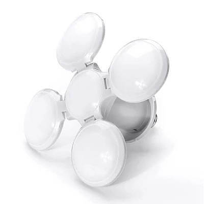 Bec LED Minge de Fotbal 40W Pliabil Ajustabil 4 extensii ALB Bec LED Minge de Fotbal 40W Pliabil Ajustabil 4 extensii ALB