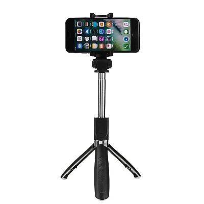 Selfie Stick Trepied WIreless L01 cu Telecomanda pentru iOS Android Selfie Stick Trepied WIreless L01 cu Telecomanda pentru iOS Android