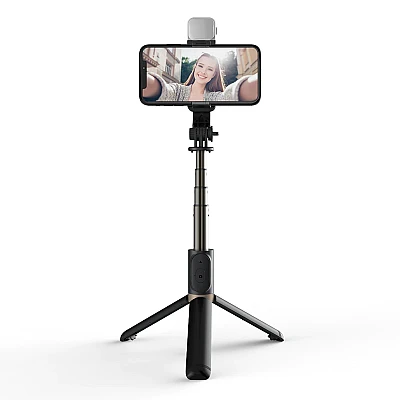 Selfie Stick Trepied cu Lumina Led Q03s Selfie Stick Trepied cu Lumina Led Q03s