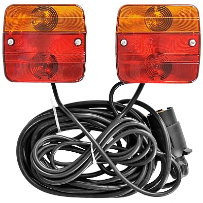 Semnalizator magnetic Remorca TIR cu 7 Pini si Becuri Semnalizator magnetic Remorca TIR cu 7 Pini si Becuri