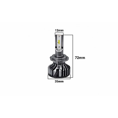Set 2 becuri LED H4 auto cu doua faze F2 H4 putere 100W Set 2 becuri LED H4 auto cu doua faze F2 H4 putere 100W