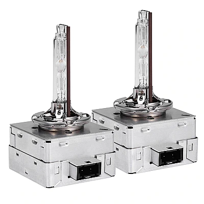 Set 2 becuri Xenon D1R White auto pentru far suport metalic 35W 6000K Set 2 becuri Xenon D1R White auto pentru far suport metalic 35W 6000K