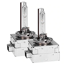 Set 2 becuri Xenon D1R White auto pentru far suport metalic 35W 6000K