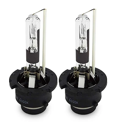Set 2 becuri Xenon D2R White auto pentru far suport plastic 35W 6000K Set 2 becuri Xenon D2R White auto pentru far suport plastic 35W 6000K