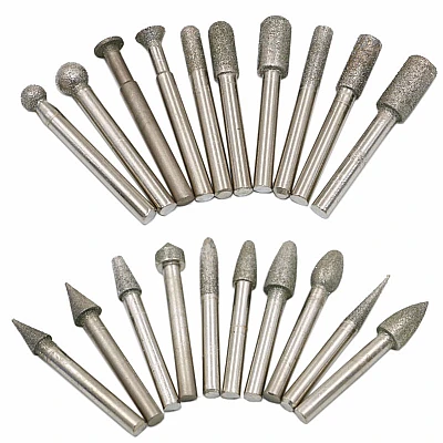 Set 20 Freze Diamantate BIAX MARI 6mm Set 20 Freze Diamantate BIAX MARI 6mm