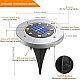 Set 4 Lampi Solare METALICE Argintii Disk Lights pentru gradina AX Set 4 Lampi Solare METALICE Argintii Disk Lights pentru gradina AX