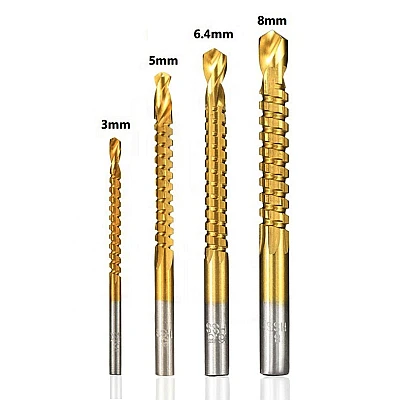 Set 4 burghie frezare TITAN HSS Set 4 burghie frezare TITAN HSS