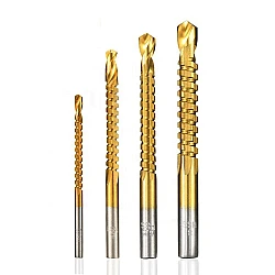 Set 4 burghie frezare TITAN HSS 