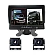 Set Monitor auto 2 camere metalice pentru tiruri autocare camioane Set Monitor auto 2 camere metalice pentru tiruri autocare camioane