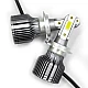 Set de 2 Lampi T3 H7 LED Auto cu o faza temperatura 6500K putere 36W 3800LM
