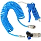 Set pistol de suflat aer furtun spirala de 5 m T de conectare camion Set pistol de suflat aer furtun spirala de 5 m T de conectare camion
