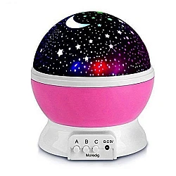 Star Master ROZ GLOB 360 Lampa de Veghe cu Proiector Rotativ Stele 