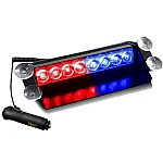 Stroboscop LED auto parbriz COB rosu albastru 