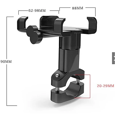 Suport METALIC telefon pentru bicicleta rezistent socuri Suport METALIC telefon pentru bicicleta rezistent socuri