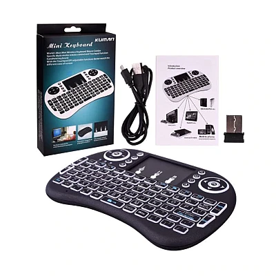 Tastatura Mini I8 Touchpad, Neagra Tastatura Mini I8 Touchpad, Neagra