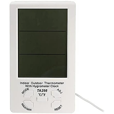 Termometru Multifunctional cu Ceas si Senzor de Umiditate TA298 Termometru Multifunctional cu Ceas si Senzor de Umiditate TA298