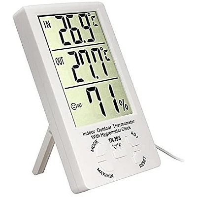 Termometru Multifunctional cu Ceas si Senzor de Umiditate TA298 Termometru Multifunctional cu Ceas si Senzor de Umiditate TA298