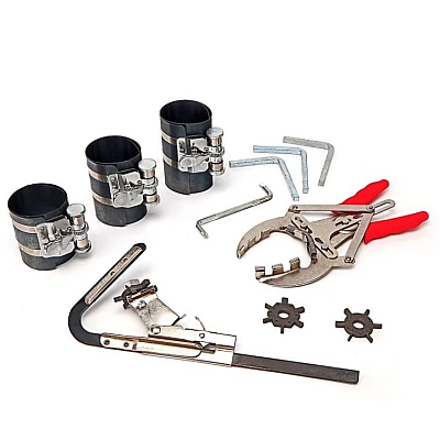 Trusa 11 Piese montare segmenti sau piston 1 Cleste 3 Coliere + accesorii Trusa 11 Piese montare segmenti sau piston 1 Cleste 3 Coliere + accesorii