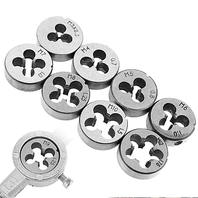 Trusa 20 filiere M3-M12 si tarozi 3-12mm Trusa 20 filiere M3-M12 si tarozi 3-12mm