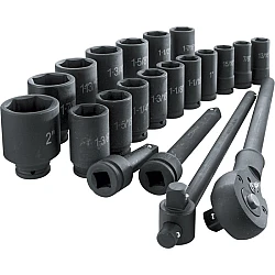 Trusa 20 tubulare cu antrenor Camion  3/4"