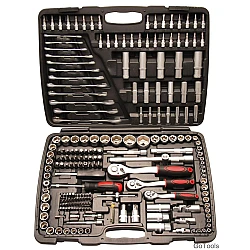 Trusa 216 piese chei tubulare chei fixe cu clichet si adaptor AN